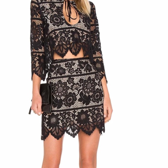 For Love And Lemons Dresses & Skirts - For Love and Lemons 🍋 Lace Skirt